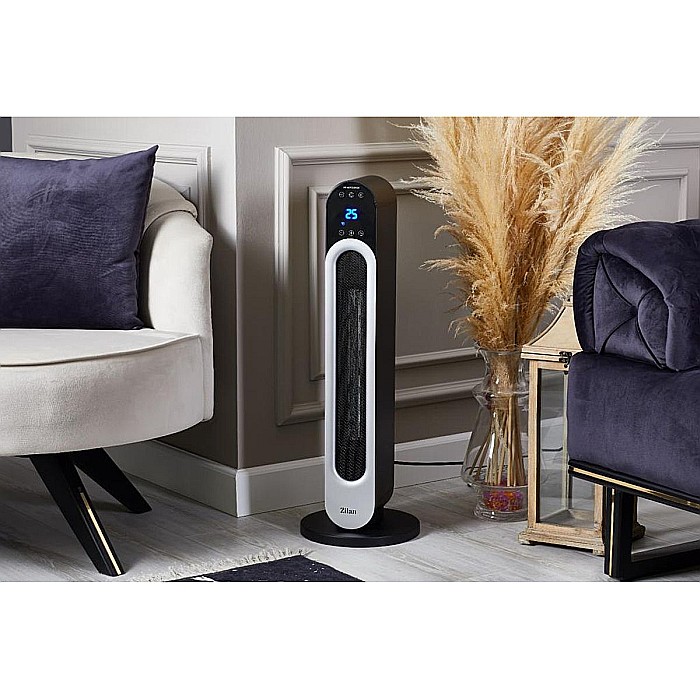 Aeroterma turn Zilan Zln 5657, 2200w, protecție la supraincalzire, 3 trepte, negru [2]
