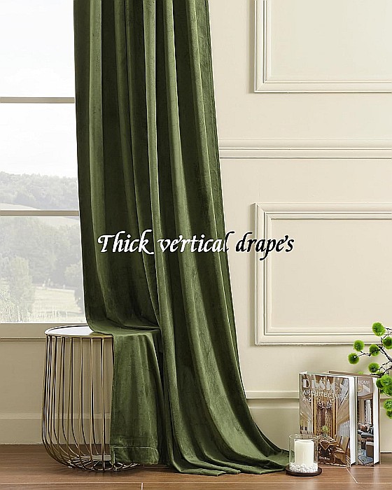 Draperii Catifea Verde Olive [2]