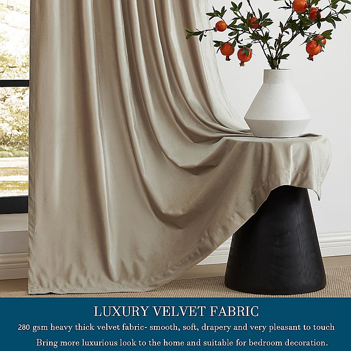 Draperii Catifea Simplu Cappucino [3]