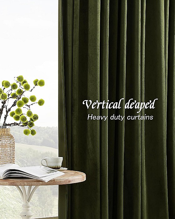 Draperii Catifea Verde Olive [3]