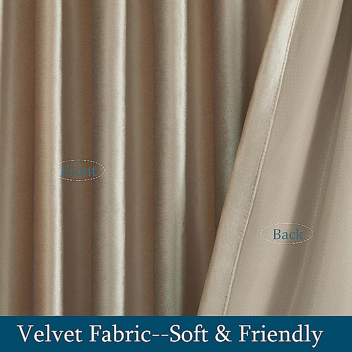 Draperii Catifea Simplu Cappucino [4]