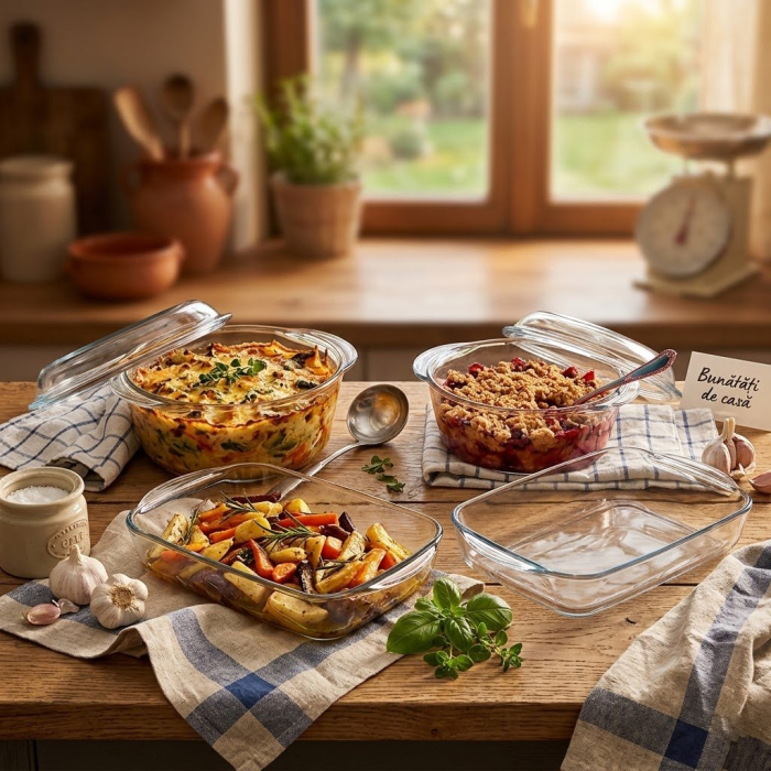 Set vase yena BORCAM 6 piese sticla termorezistenta [2]