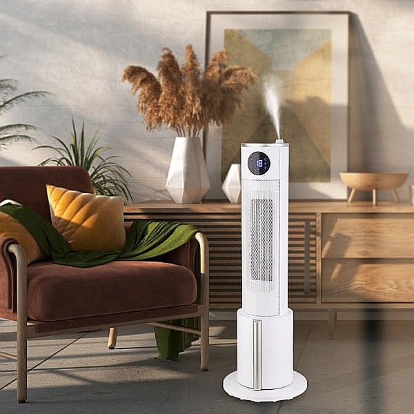 Aeroterma tip turn alba, putere 2200W, ecran LED, termostat, 3 trepte de viteza / ZLN 5640 [2]