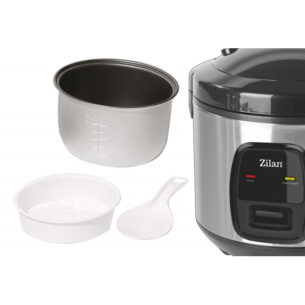 Aparat de gatit Zilan ZLN2793 2 in 1 pentru gatit orez si alimente la abur, capacitate [4]