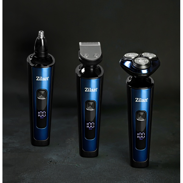 Aparat de ras 4 in 1 Zilan ZLN8726 fara fir, afisare LED, autonomie de 60 de minute [4]