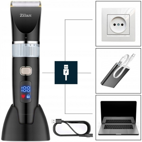 Aparat de tuns Zilan ZLN8931 7 in 1, rezistent la apa, dimensiune de taiare reglabila [2]