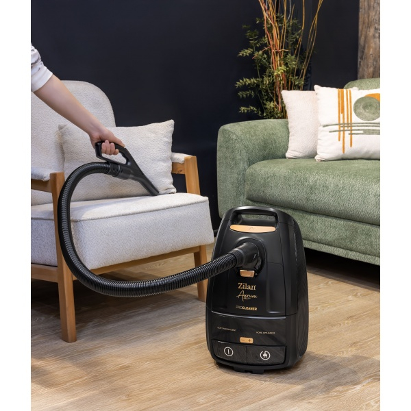 Aspirator cu sac Aurum Zilan ZLN4500, Putere 2400W, Capacitate 5L, Motor din cupru, Furtun pivotant 360°, Telecomanda, Afisaj digital [4]