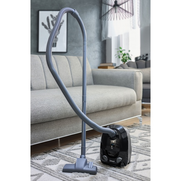 Aspirator cu sac ZILAN ZLN-8471,Negru Capacitate sac textil 2.0 l, Putere 1200W, Cordon electric retractabil 5 m [2]
