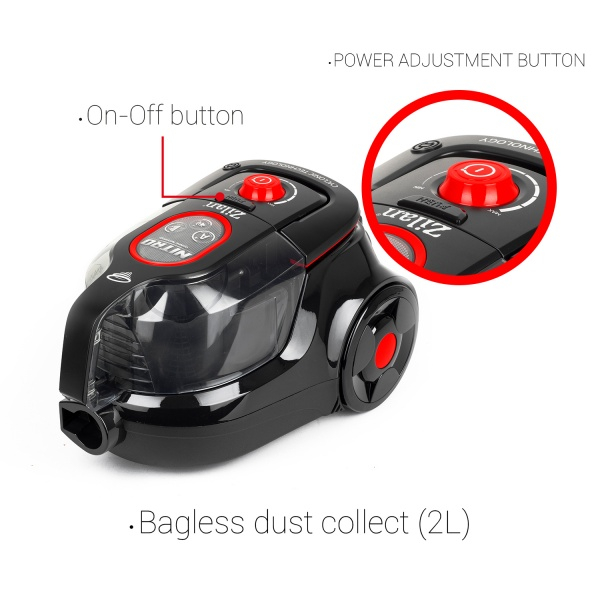 Aspirator fara sac Zilan ZLN-3512, 750W, filtrare ciclonica [2]