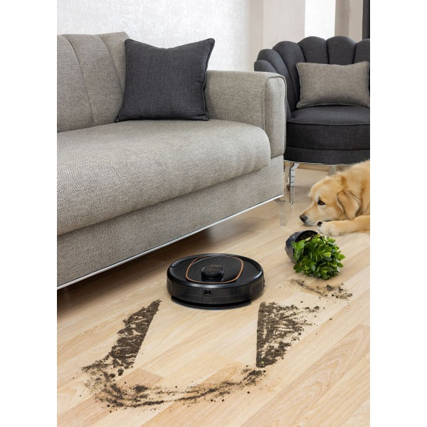 Aspirator robot Zilan ZLN5500 Aurum cu statie de colectare praf, Putere 600W, 3 trepte putere, baterie 3200mAh, Control Vocal, WiFi [6]