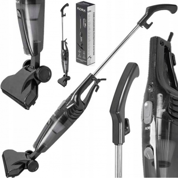 Aspirator vertical Floria ZLN8191 Negru, 2 in 1, fara sac, 800W, cablu de 4.2 m [5]