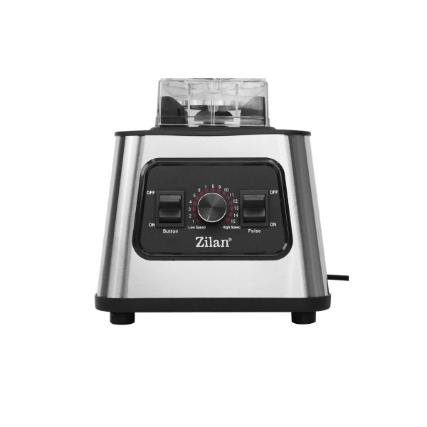 Blender inox Zilan ZLN2785, Vas din sticla 2L, 15 trepte viteza + pulse, Putere 1100W [3]