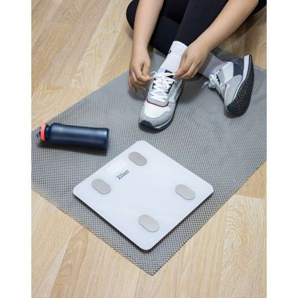 Cantar corporal Zilan ZLN8979 din sticla securizata, capacitate 3-180kg, Aplicatie OKOK, Display LCD [3]