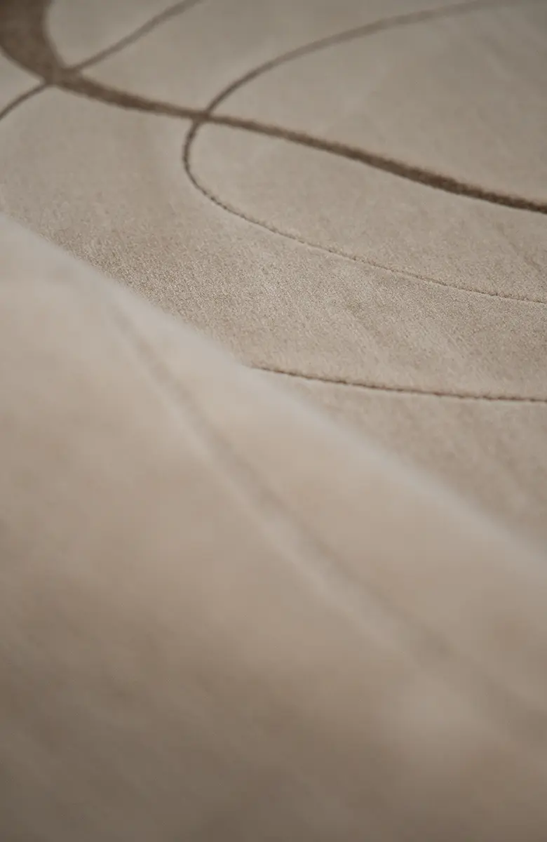 Covor modern Gloria Sand Lines bej cu model abstract pentru living [4]