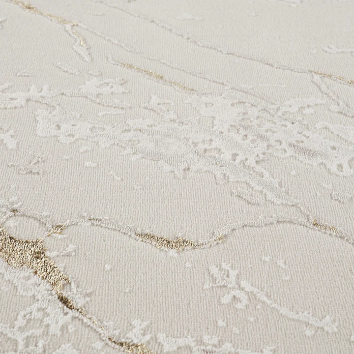 Covor modern Asia crem gold model marmură pentru living [3]