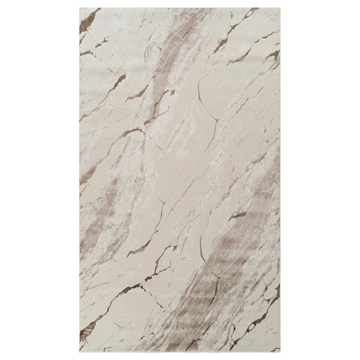 Covor modern Asia crem maro model marmură pentru living [2]