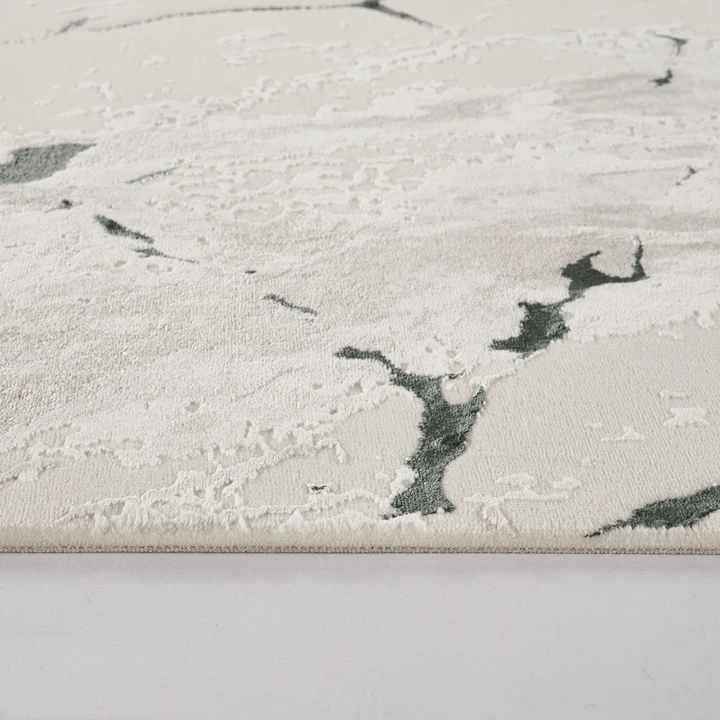 Covor modern Asia crem verde model marmură pentru living [3]