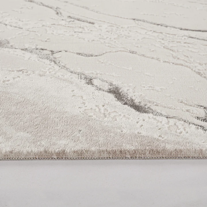 Covor modern Asia gri bej model marmură pentru living [5]