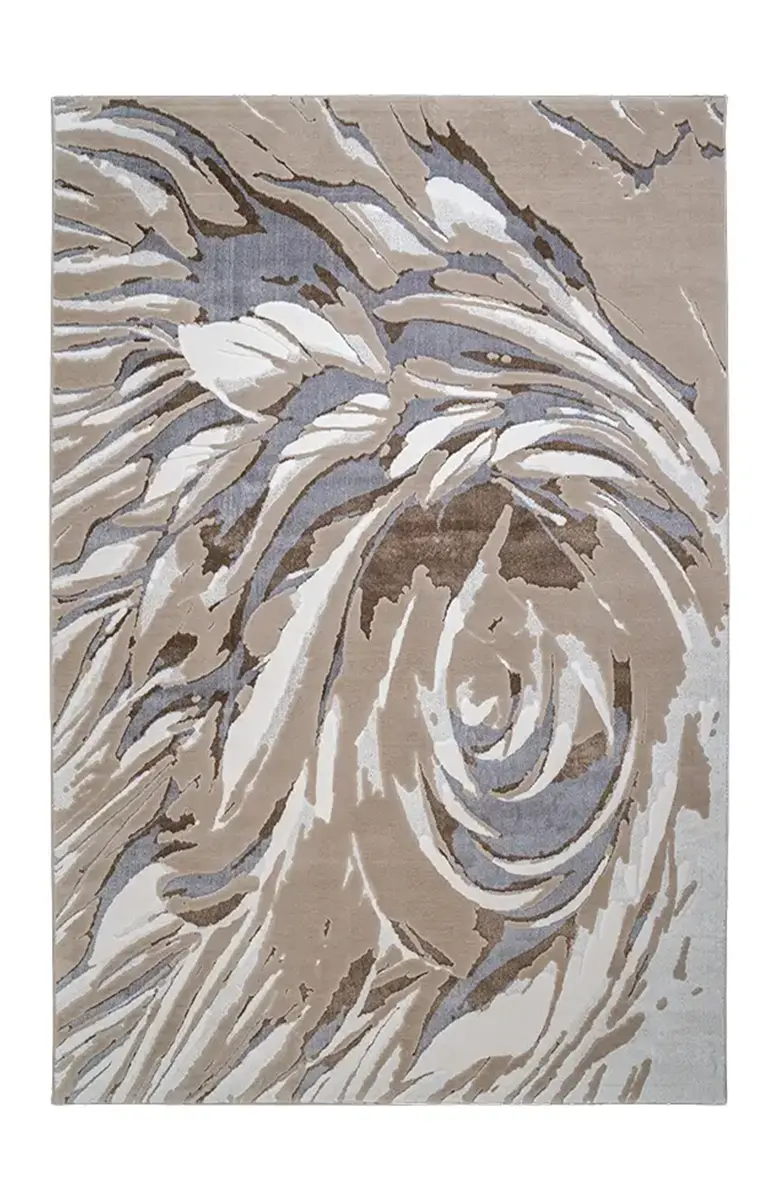 Covor modern Gloria Ivory Flow crem-bej cu model abstract pentru living [2]