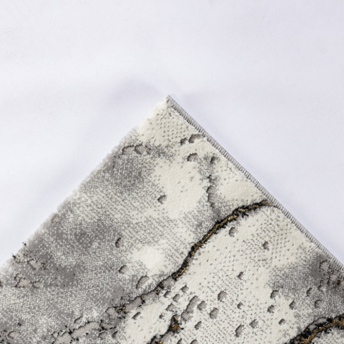 Covor modern Carera gri gold living design marmura luxury [4]