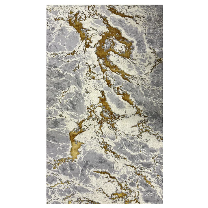 covor modern buse storm gri-auriu [3]