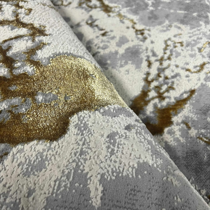 covor modern buse storm gri-auriu [2]