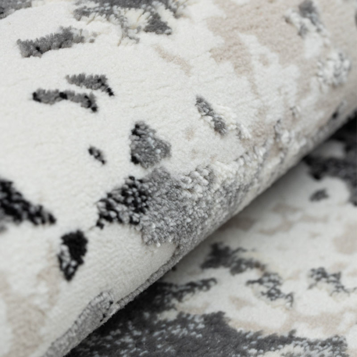 Covor modern negru Rose 897 model abstract pentru living și dormitor [3]