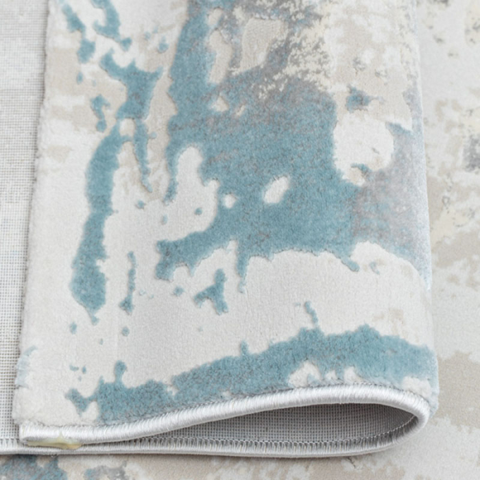 Covor modern turcoaz Rose 897 model abstract pentru living și dormitor [3]