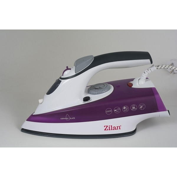 Fier de calcat talpa ceramica ZILAN ZLN-8083,Mov Putere 2200W, calcare cu aburi si uscata, functie autocuratare,Mov [2]