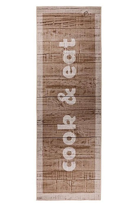 Covor de bucătărie antiderapant, lavabil, 60x180 cm – Design rustic „Cook & Eat” [2]