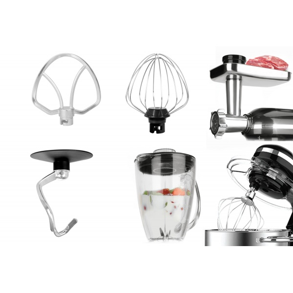 Mixer, blender si masina de tocat 3 in 1 Zilan ZLN1772 Negru, 6+1 nivele de control al vitezei, 1400W [3]