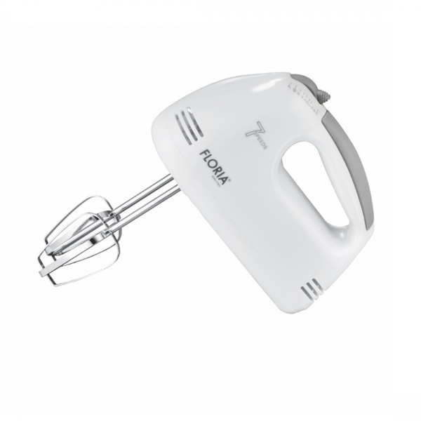 Mixer de mana Floria ZLN7565, ALB Putere 100 W, 7 viteze, Buton eliberare accesorii [2]