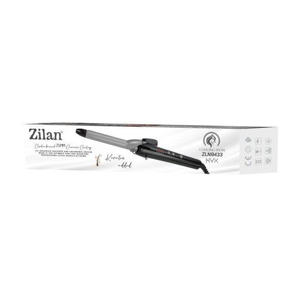 Ondulator de par Zilan ZLN9433, diametru 25mm, temperatura maxima de 200 grade, 43W, Negru [3]