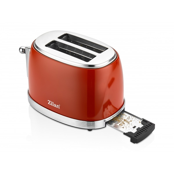 Prajitor RETRO Zilan ZLN7040 Rosu, 6 trepte de prajire, indicator luminos pentru semnalizare [6]