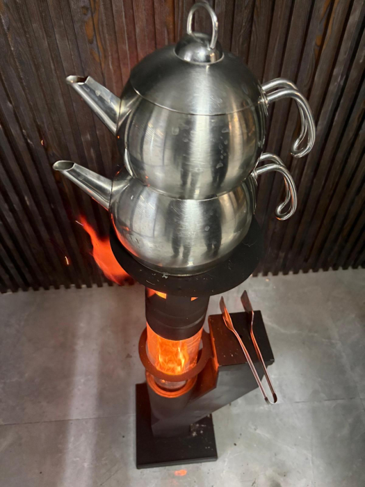 Soba pe peleți tip rachetă – model scurt [2]