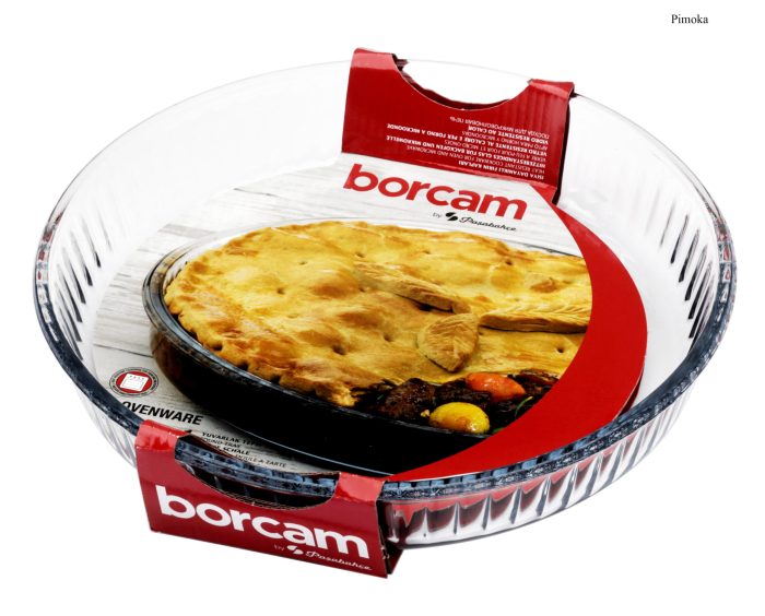 Tavă yena rotundă din sticlă termorezistentă 26 cm 1,72L [2]