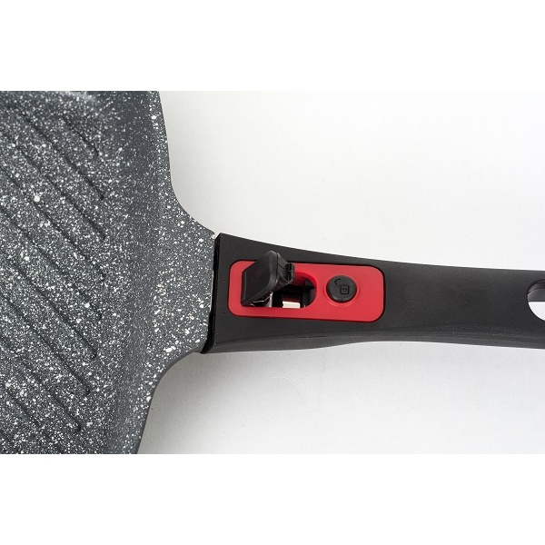 Tigaie grill 3in1 Zilan ZLN-3352, 28 cm, Material aluminiu, Interior granit, Maner soft touch detasabil, Compatibil inductie [3]