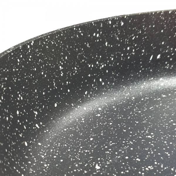 Tigaie Zilan ZLN0911 Negru, invelis din marmura ecologica,diametru 22 cm, 2.0 L [2]