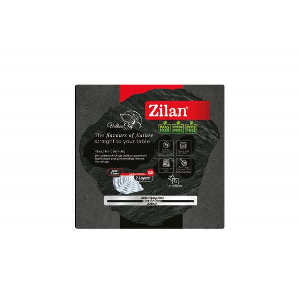 Tigaie Zilan ZLN0927, Diametru 28 cm, 7 straturi de material, Compatibil cuptor pana la 280°C, Compatibil masina de spalat vase [2]