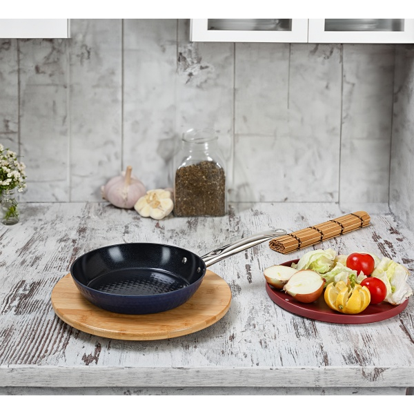 Tigaie Zilan ZLN9631 diamond, cu baza de inductie, ceramica si inox, usor de spalat, 24 cm,1.5L [3]