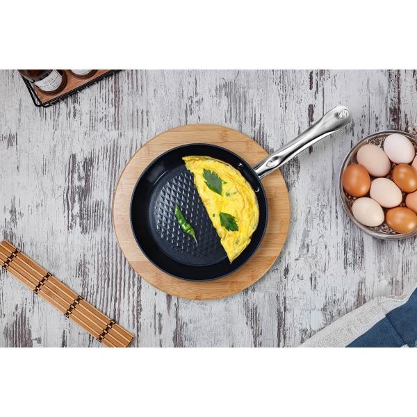 Tigaie Zilan ZLN9631 diamond, cu baza de inductie, ceramica si inox, usor de spalat, 24 cm,1.5L [4]