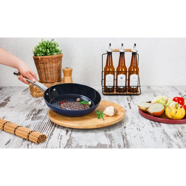 Tigaie Zilan ZLN9631 diamond, cu baza de inductie, ceramica si inox, usor de spalat, 24 cm,1.5L [5]