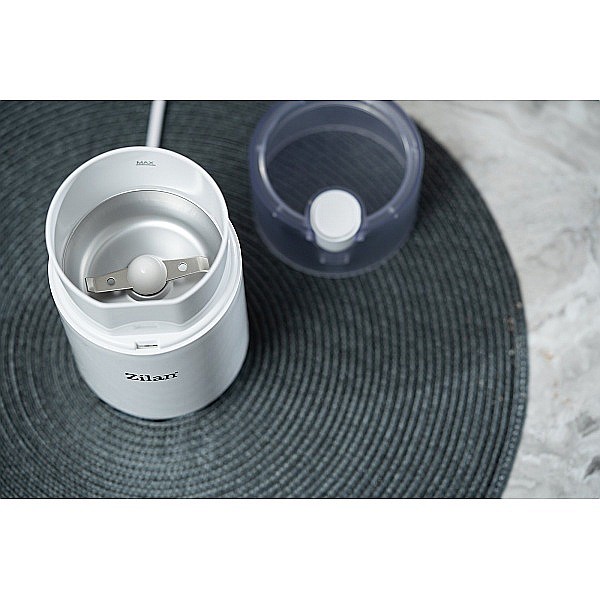 Rasnita electrica Zilan ZLN9281 pentru cafea, lame din otel, corp din plastic, Alb [5]