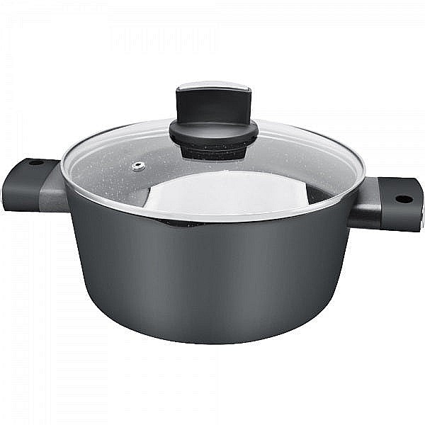 Set oale, 7 piese din aluminiu,compus din 3 oale cu manere ,1 tigaie, 3 capace sticla termorezistent / ZLN 0959 [4]