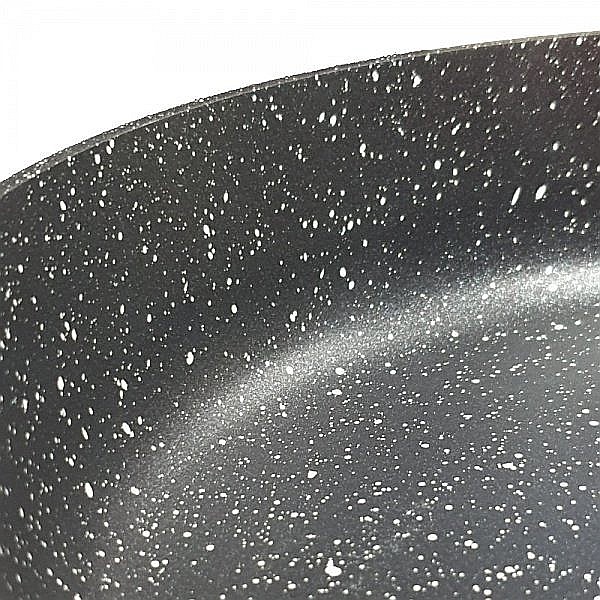 Tigaie Zilan ZLN0935 Negru, invelis din marmura ecologica,diametru 26 cm, 3.1 L [2]