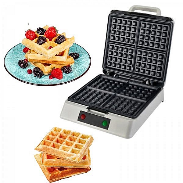 Aparat de facut gofre Zilan ZLN2939 Alb, 1200W, 4 felii, indicator led [5]