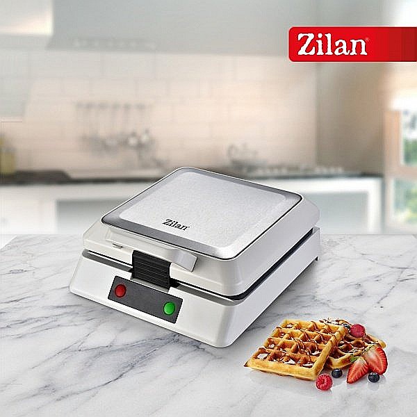 Aparat de facut gofre Zilan ZLN2939 Alb, 1200W, 4 felii, indicator led [4]