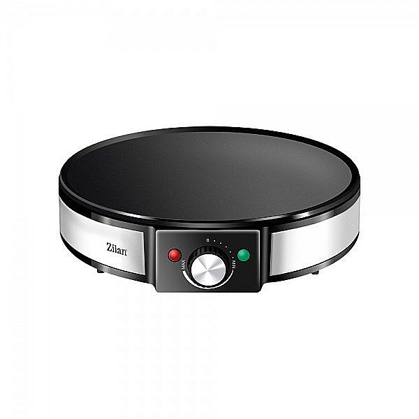 Aparat pentru preparat clatite Zilan ZLN2922 Negru/Inox, 1200W, Diametru plita 30cm, Temperatura ajustabila, [3]