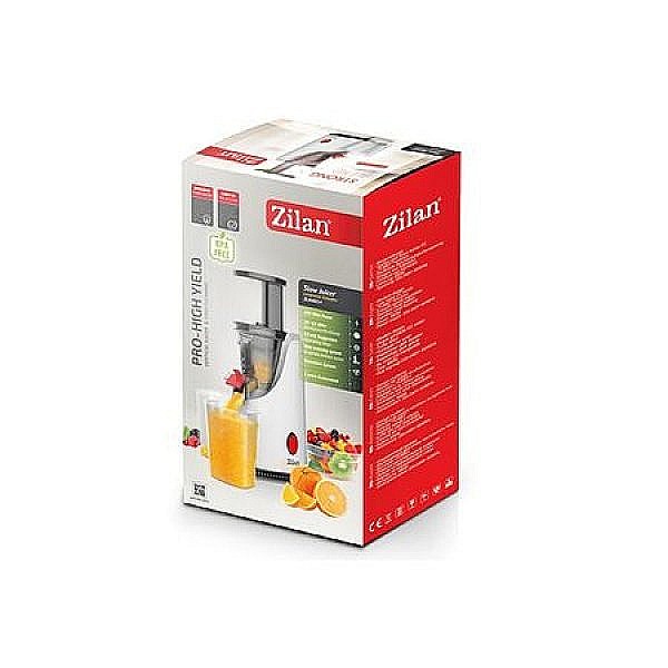 Storcator de fructe si legume cu melc Zilan ZLN-4014, Alb 200 W, 58-65 RPM,  Functie Reverse, [5]