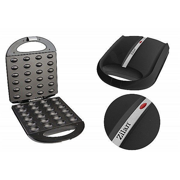 Aparat pentru preparat nuci Zilan ZLN2816 Negru, 24 jumatati sau 12 nuci intregi, 1600W, indicator luminos, Placi Neaderente [2]